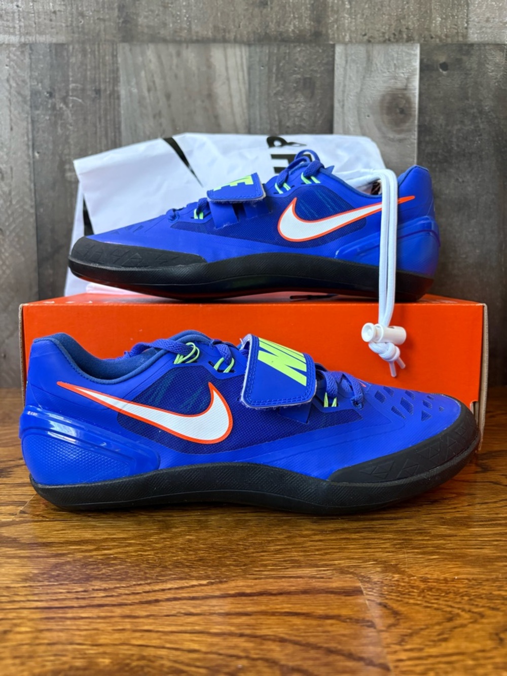 Nike Zoom Rotational 6 Racer Blue Black Throwing Shoes Men’s Size 685131-400